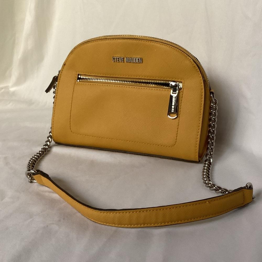 Steve Madden Yellow Crossbody Faux Leather - Practically new!